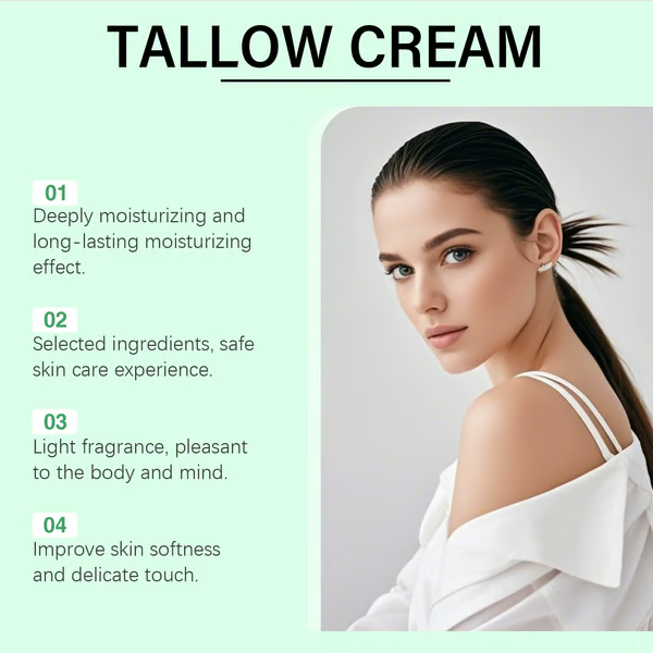🌿 Organic Whipped Tallow Balm with Castor Oil & Frankincense for Natural Skincare & Moisturizing ✨