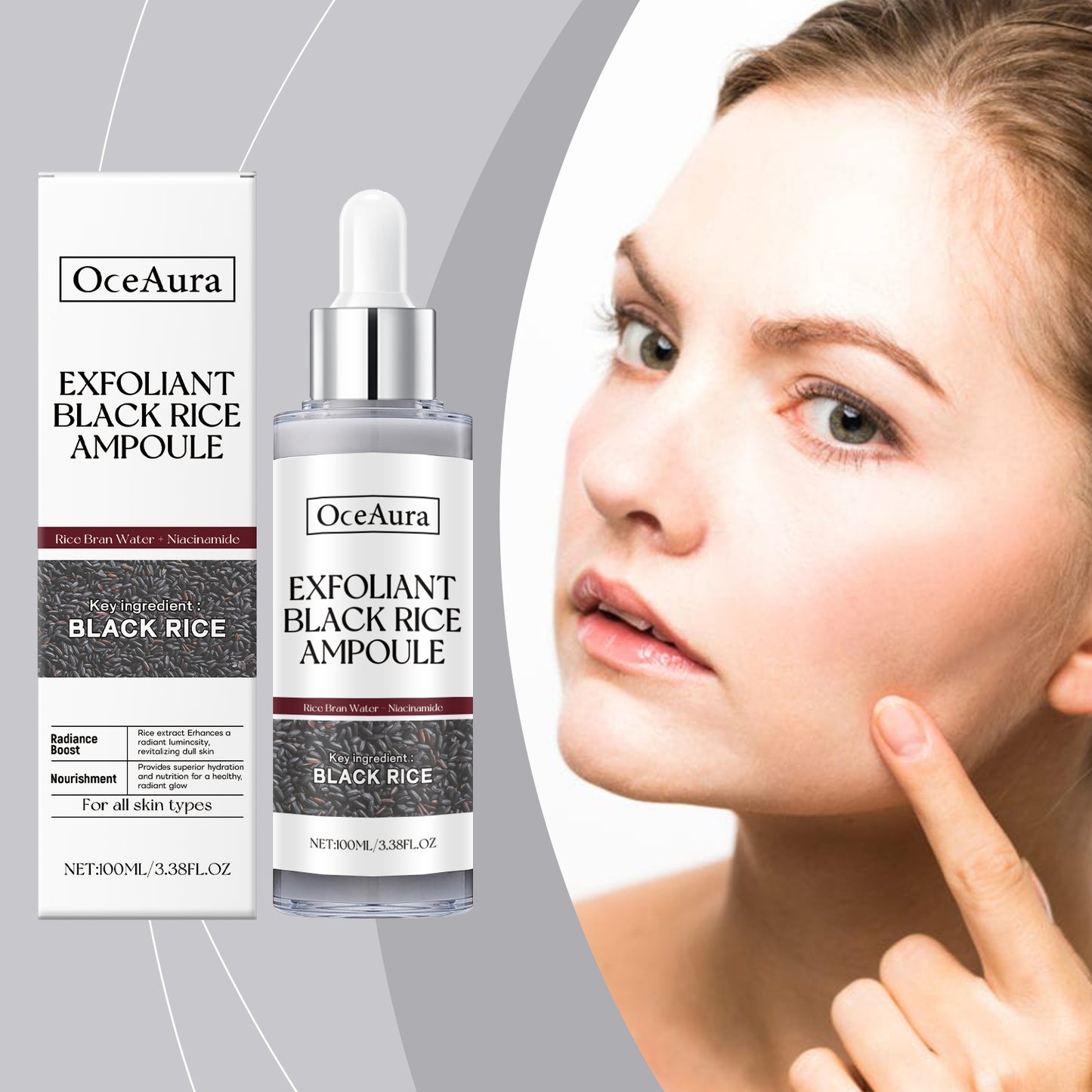 OceAura Rice Liquid Series Skin Cleansing Exfoliating Dead Skin Facial Care Essence