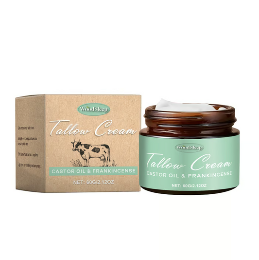 🌿 Organic Whipped Tallow Balm with Castor Oil & Frankincense for Natural Skincare & Moisturizing ✨