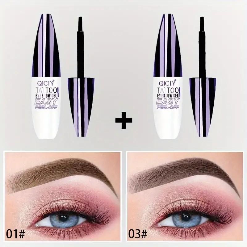 Waterproof Peel-Off Brow Tint (Black/Brown)
