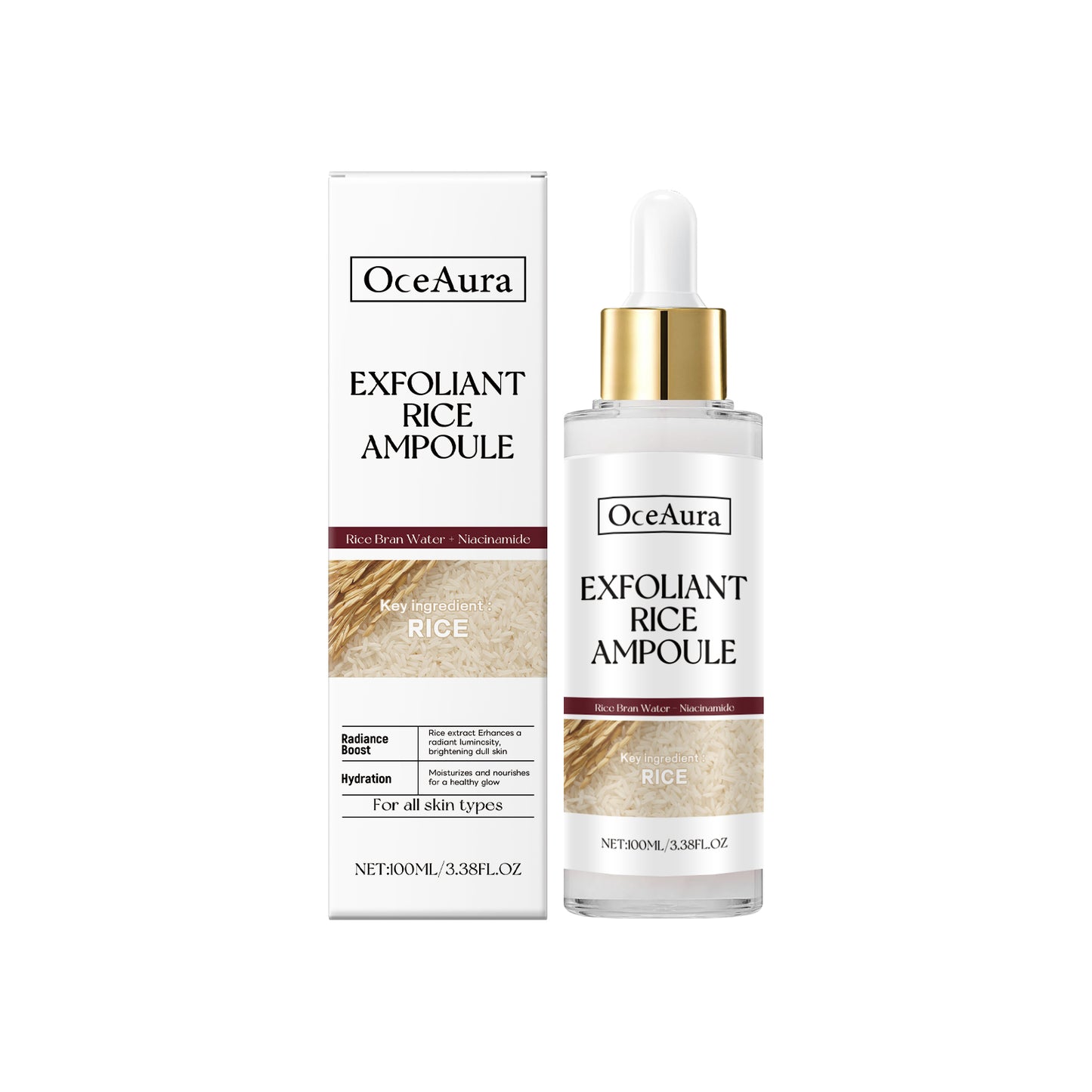OceAura Rice Liquid Series Skin Cleansing Exfoliating Dead Skin Facial Care Essence