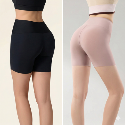 Stay-In-Place Seamless Shaper Short