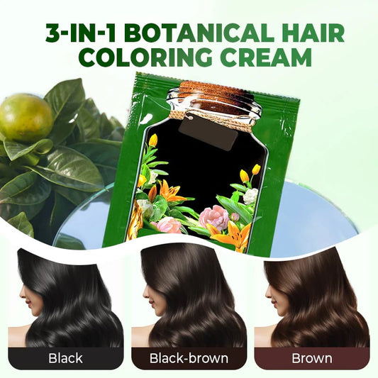 🎁2025 New Hot Sale 49% OFF💖3-In-1 Botanical Hair Coloring Cream