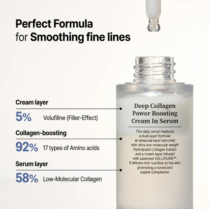 🔥 Limited-Time 50% OFF ✨ Glow Up Cream-in-Serum — Volufiline + Collagen (Glass-Skin Glow)